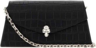 Alexander McQueen Skull Clutch Black
