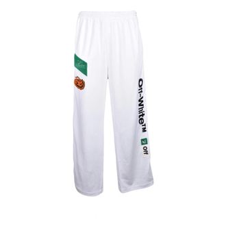 Off-white Broeken, Heren, Wit, S, Katoen, Elegante jumpsuit met stretchstof