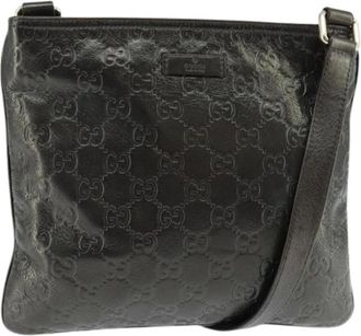 Gucci Pre-owned Cross Body Bags, female, Gray, Size: ONE SIZE Pre-owned Cross Body Bag