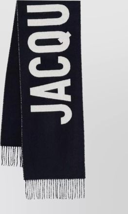 Jacquemus wool logo-print scarf
