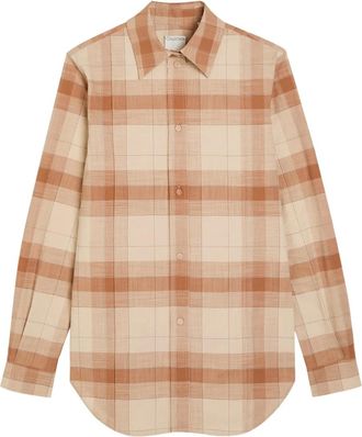 Calvin Klein Scarlett checked cotton shirt - Neutrals