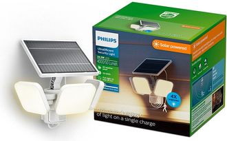 Philips Luz De Seguridad Solar Zyren Blanca 24,5 W, 4000/50 Im, 3000 K