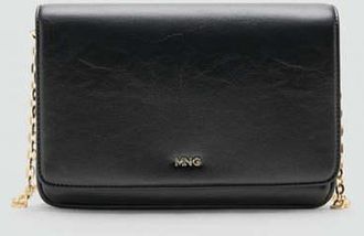 Mango Borsa a tracolla piccola nero - Donna - Taglia unica - MANGO