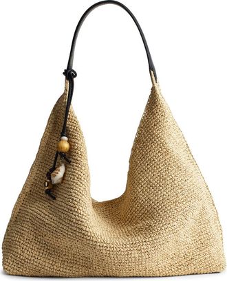 Madewell The Mylie Raffia Shoulder Bag in Natural Multi at Nordstrom