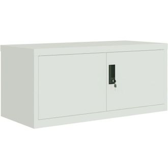 vidaXL Armario Archivador De Acero Gris Claro 90x40x40 Cm Vidaxl