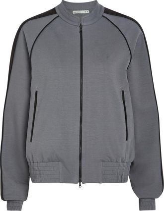 AARON ESH Panelled Jersey Varsity Jacket - Grey - S (UK8-10 / S)