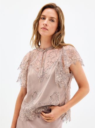 Second Female Womens Savoya contrast lace blouse