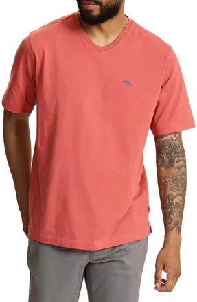 Tommy Bahama New Bali Skyline V-Neck T-Shirt in Red Ginger at Nordstrom, Size Xxx-Large