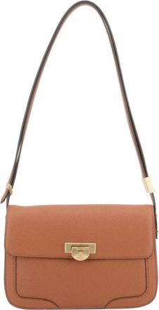 Pourchet Tassen, Dames, Bruin, ONE Size, Leer, Auteuil Crossbody Tas