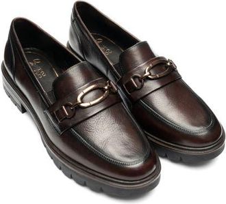 Ara Camellia Lug Sole Bit Loafer in Cacao at Nordstrom, Size 9.5