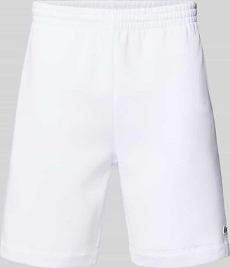 Lacoste Regular Fit Sweatshorts aus Baumwoll-Mix in Weiss, Gr&ouml;&szlig;e XXL
