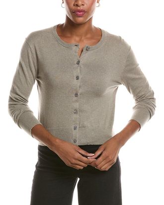 Velvet Violette Lux Cashmere-Blend Cardigan