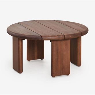Sklum Tavolino rotondo (&Oslash;70 cm) in legno di acacia di Famara SKLUM