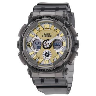 Casio G-Shock Alarm World Time Quartz Analog-Digital Silver Dial Watch GMA-S120GS-8ADR