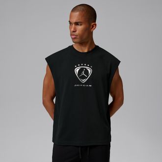 Nike Jordan Mens Jordan Brooklyn Sleeveless Top in Black | IR1883-010