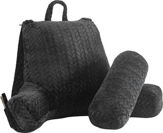 OEM Coj&iacute;n De Lectura, Soporte Ergon&oacute;mico, Pr&aacute;ctico Bolsillo Lateral, Color Negro, 65 X 85 Cm