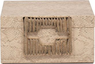 Sagebrook Home 8In Square Metallic Box