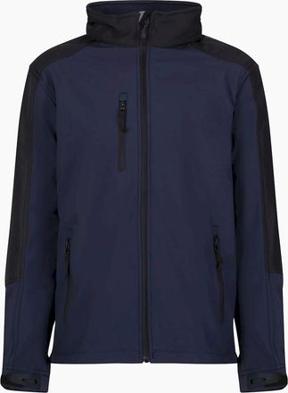Regatta Mens Regatta Reid Mens Softshell Wind Resistant Water Repellent Jacket - Navy - Size: 40/Regular