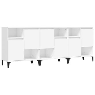 Berkfield Home Sideboards 3 pcs White 60x35x70 cm Engineered Wood | Size: 60 x 35 x 70 cm