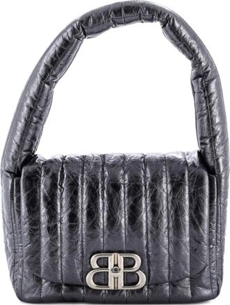 Balenciaga Monaco Sling Bag Padded Quilted Leather Small shoulder bag - Grijs