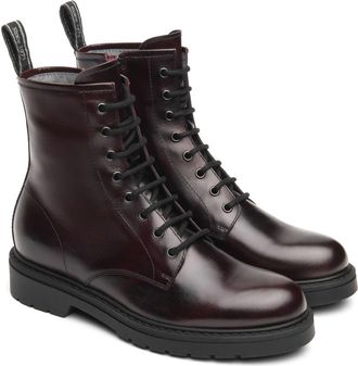 Nero Giardini Clean Combat Boot in Bordeaux at Nordstrom, Size 37