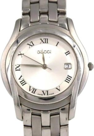 Gucci Pre-owned Watches, male, Gray, Size: ONE SIZE Pre-owned 5500M Wristwatch