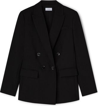 Motivi Geknoopte blazer - Dames - Blazers - Zwart - XS - Leer - Jassen