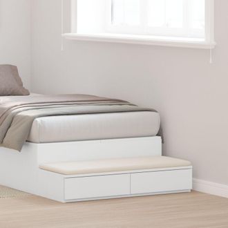 vidaXL Vidaxl - Cassetti per letto Bianco 75 x 36.5 x 16.5 cm Legno multistrato