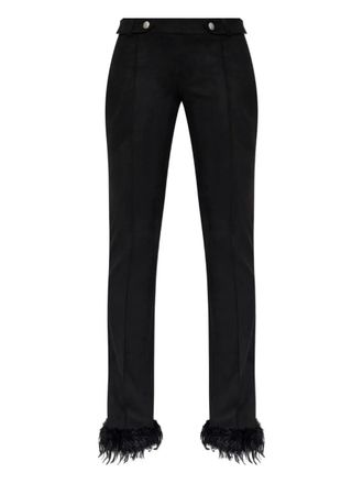 Misbhv Broek met veren - Zwart