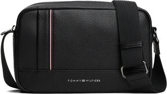 Tommy Hilfiger Borsa messenger con dettaglio a righe - Nero