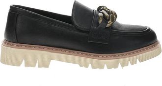 Corkys Footwear Womens Not Literally Lug Sole Loafers In Black