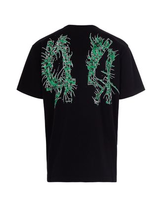 44 Label Group Centipede-Print Cotton T-Shirt - Black