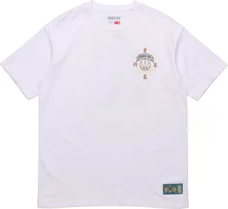 Li-Ning BADFIVE Basketball Series Printing Sports Short Sleeve White AHSQ803-3