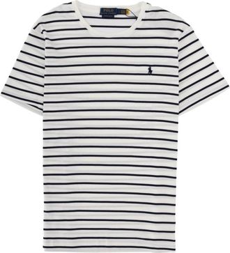 Ralph Lauren White Navy Striped T-Shirt