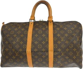 Louis Vuitton Pre-owned Weekend Bags, female, Brown, Size: ONE SIZE Pre-owned Keepall 55 Travel Bag