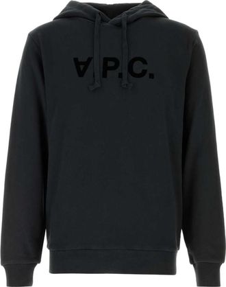 A.P.C. Black Logo Regular Hoodie