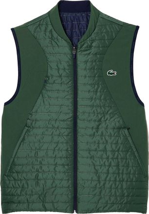 Lacoste Heren Omkeerbare Lichte Gevoerde Gilet (Groen)
