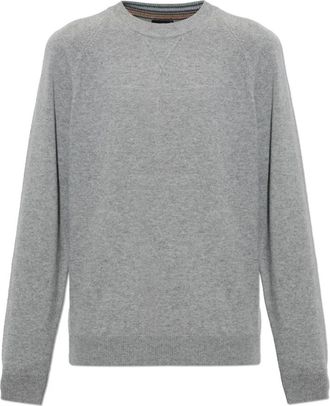 Paul Smith Round Neck Wool Jumper - Heren - Ronde hals truien - Grijs - S - Wol - Truien & Vesten