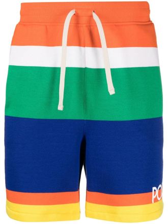 Polo Ralph Lauren striped elasticated shorts - Orange