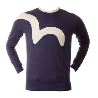 Evisu Ink Early Original Genuine Rare Insert Logo EV1214 J104 t Shirt EVIS0029 Blue