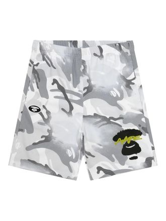 Aape By A Bathing Ape Trainingsshorts met camouflageprint - Grijs