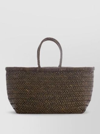 Dragon Diffusion beach shopper bag woven design dual handles