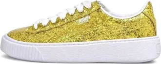 Puma (WMNS) PUMA Basket Platform Glitter Gold 364093-02