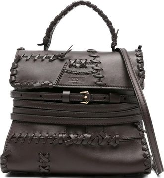 Moschino Borsa tote Tie Me - Marrone