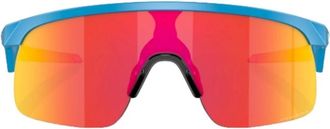 Oakley Jeugd Sportieve Zonnebril Prizm Ruby Blauw - Heren - Zonnebrillen - Blauw - ONE Size - Accessoires