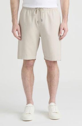 Hunter Compton Cotton & Linen Blend Shorts in Wheat at Nordstrom Rack, Size Large