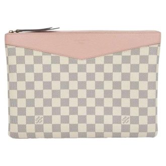 Louis Vuitton Pre-owned Clutches, female, Beige, Size: ONE SIZE Pre-owned Daily Pouch Bag