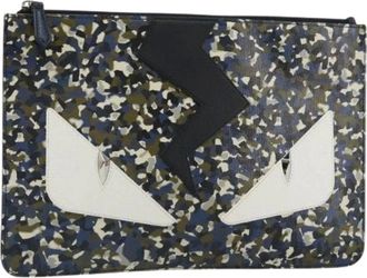 Fendi Pre-owned Clutches, female, Multicolor, Size: ONE SIZE Pre-owned Vintage Leather Clutch