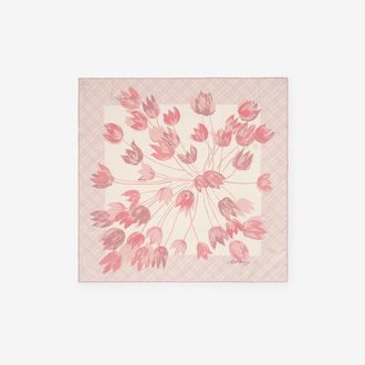 Burberry Tulips Silk Scarf
