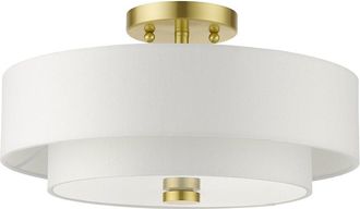 Livex Lighting 3-Light Semi Flush